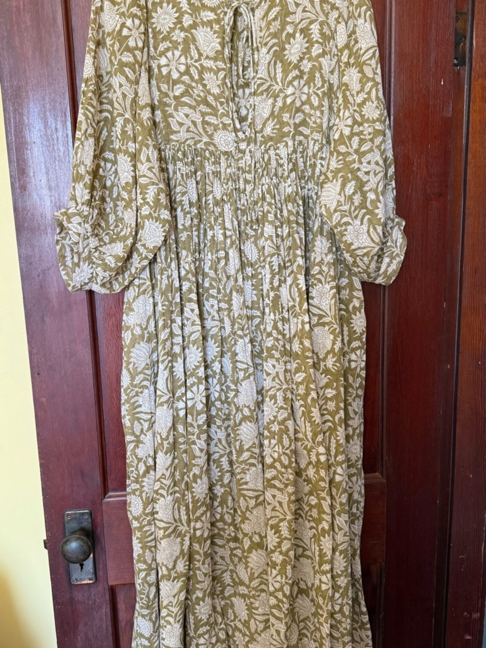 Daughters of India Kyra Maxi in Olive